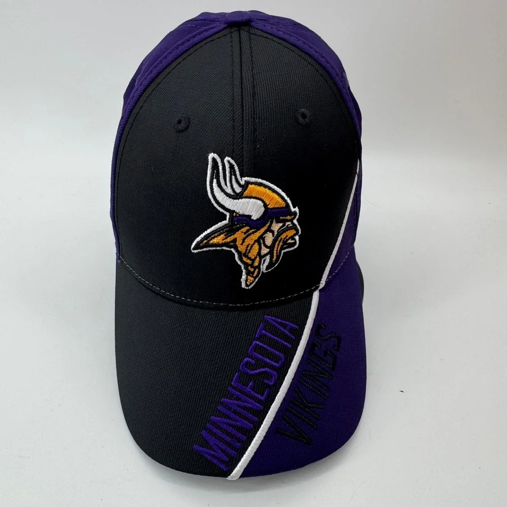 Minnesota Vikings 47 Brand NFL Hat Purple‎ Black Adjustable OSFA Baseball Cap